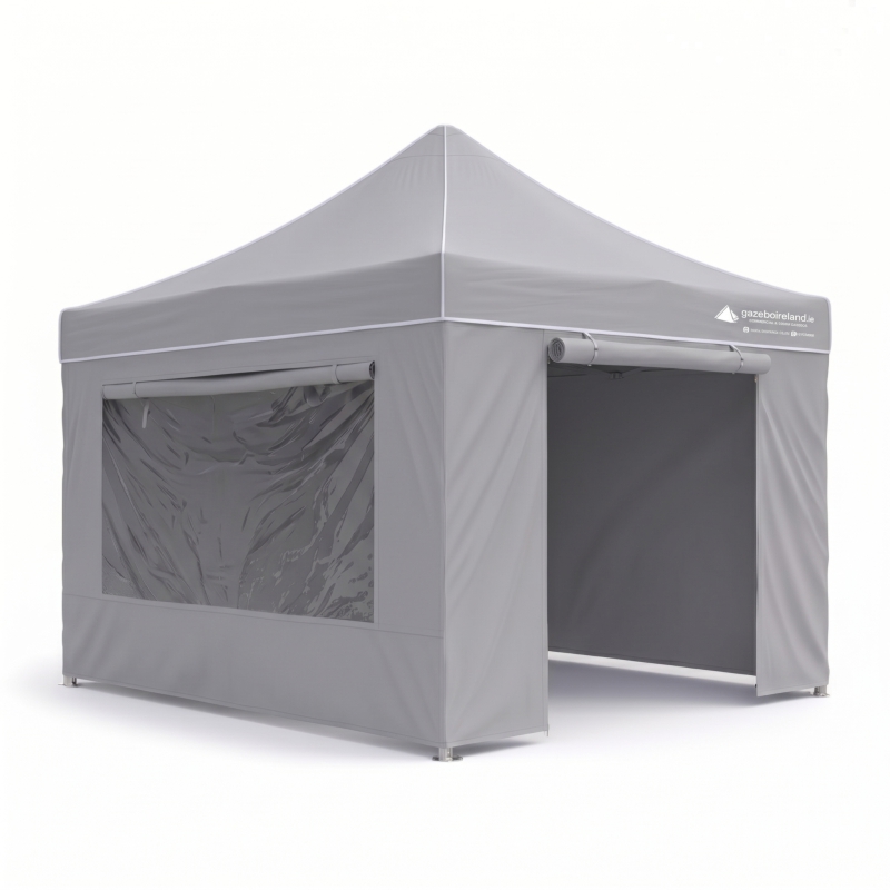Aluminium 50 Pop-Up Gazebo — 3x3m · Grey