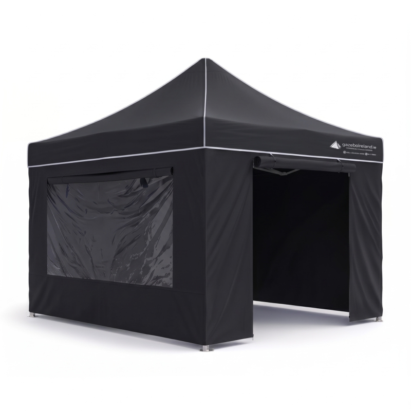 Aluminium 50 Pop-Up Gazebo — 2.5x2.5m · Black