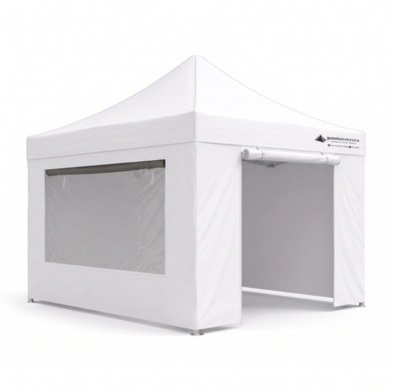 Aluminium 50 Pop-Up Gazebo — 3x3m · White